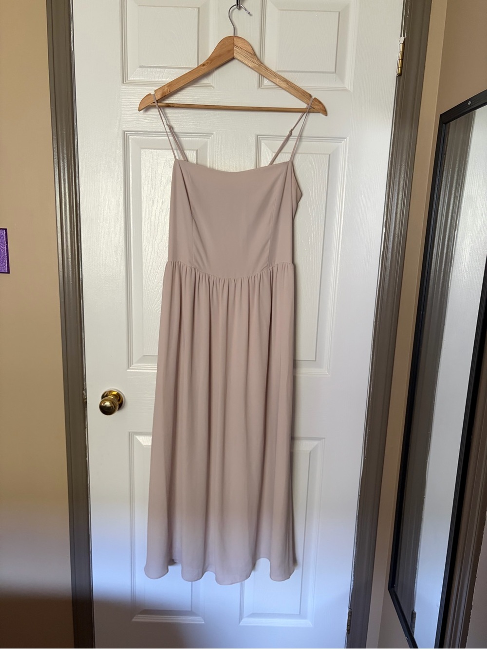 Babaton Midi Dress in Blush Pink